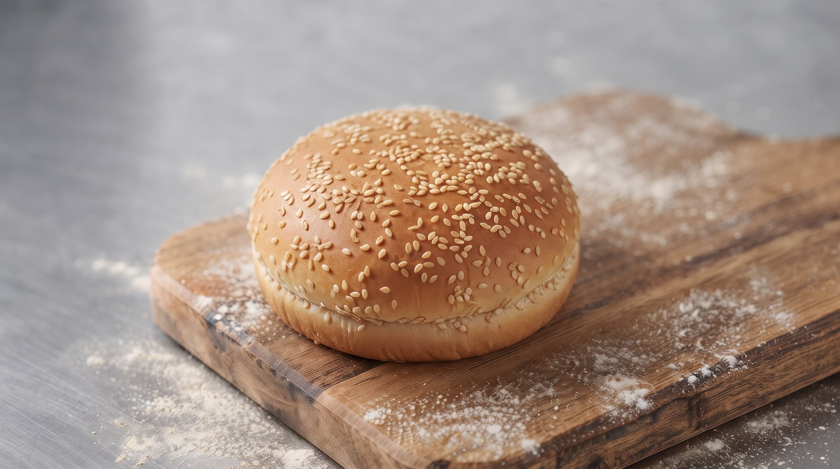 Yumurtalı Susamlı Hamburger Ekmeği